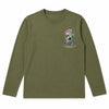 Zara Boy's Olive Green Chest Print Blouses | Zara In Lebanon