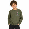Zara Boy's Olive Green Chest Print Blouses | Zara In Lebanon
