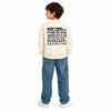 SD Boy's White With Word Printed Sweatshirt    | SD In Lebanon
