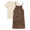 Sinsay Baby Girl's Leopard Printed Cami Dress Set