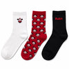 Bershka Women's Black/White/Red Pack of 3 Socks | Bershka in Lebanon