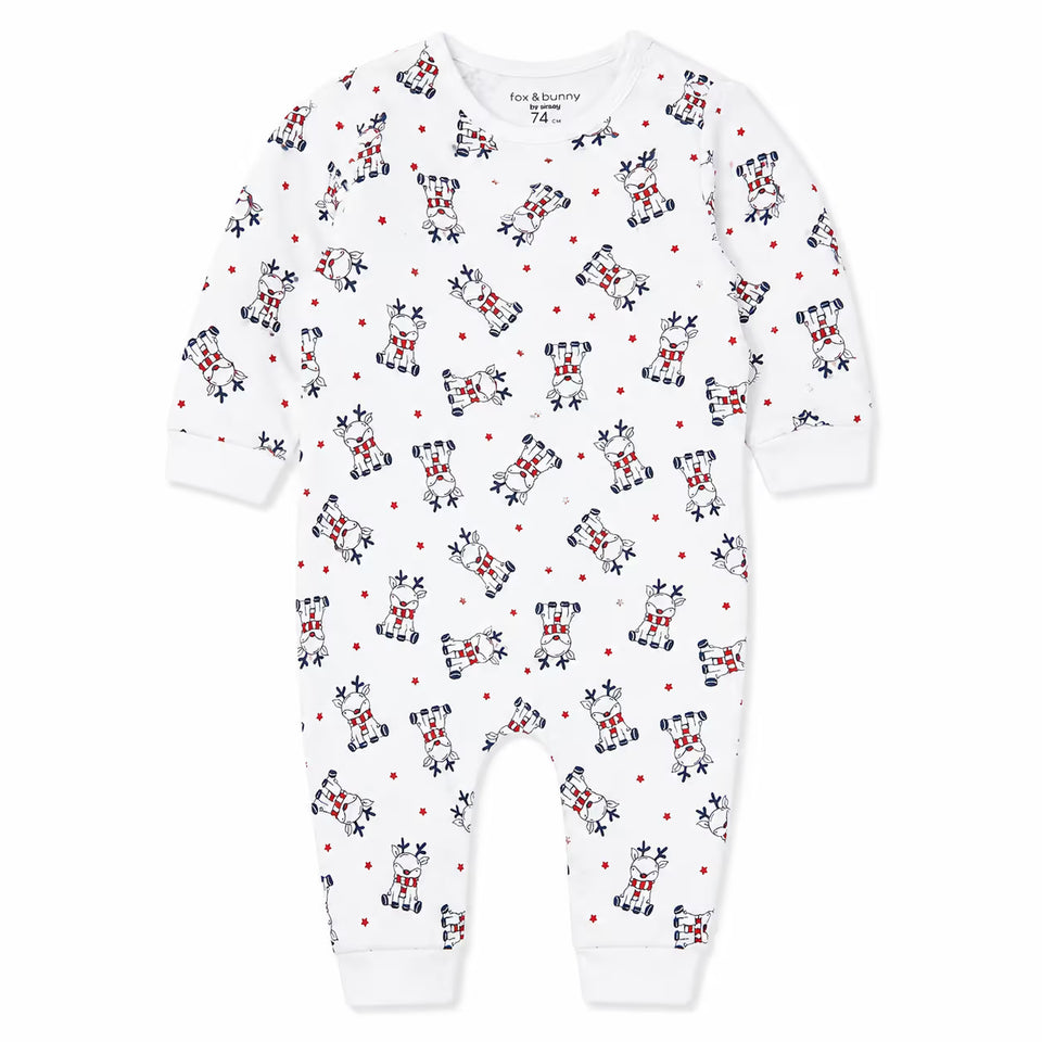 Sinsay Fox & Bunny Baby Girl'sRedLong Sleeve Sleepwear Overall |Sinsay In Lebanon
