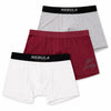 Sinsay Men's White/Grey/Burgundy  3 pack of Boxers | Sinsay in Lebanon