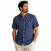 Weatherproof Vintage Men's Dark Blue Short Sleeve Shirt | Weatherproof Vintage In Lebanon