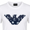 Emporio Armani Women's White Logo Print Regular Fit  T-shirt | Emporio Armani in Lebanon