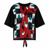 Emporio Armani Women's Multicolor Short Sleeve Blouse | Emporio Armani In Lebanon