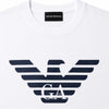 Emporio Armani  Women's White  Bianco Logo Print Cotton T-shirt | Emporio Armani in Lebanon