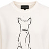 Emporio Armani Women's Off White We Love Dogs Print Cotton Sweatshirt|Emporio Armani In Lebanon