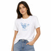 Emporio Armani Women's White Logo Lace Graphic T-Shirt | Emporio Armani In Lebanon