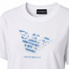 Emporio Armani Women's White Logo Lace Graphic T-Shirt | Emporio Armani In Lebanon