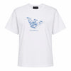 Emporio Armani Women's White Logo Lace Graphic T-Shirt | Emporio Armani In Lebanon