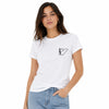 Emporio Armani Women's White Logo Print-Shirt | Emporio Armani In Lebanon