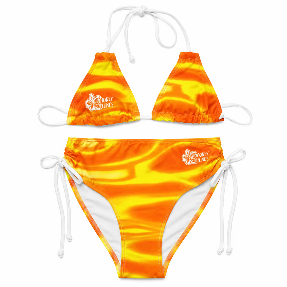 Looney Tunes Girl's Orange/Yellow 2-Piece Swimsuit | Looney Tunes In Lebanon