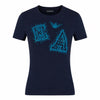 Emporio Armani Women's Navy Studded T-Shirt | Emporio Armani In Lebanon