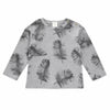 Zara Baby Boy’s Grey Floral Leaf Printed  Long-Sleeve Blouse   | Zara in Lebanon