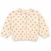 Zara Baby Girl's Cream Dotted Orange Cardigan    |Zara In Lebanon