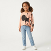 Zara Girl's Light Peach  Minnie Mouse  Long-Sleeve Blouse   | Zara in Lebanon