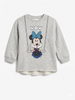 Zara Girl's Gray Minnie Mouse Print Long Sleeve Dress|Zara in Lebanon