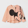 Zara Girl's Light Peach  Minnie Mouse  Long-Sleeve Blouse   | Zara in Lebanon