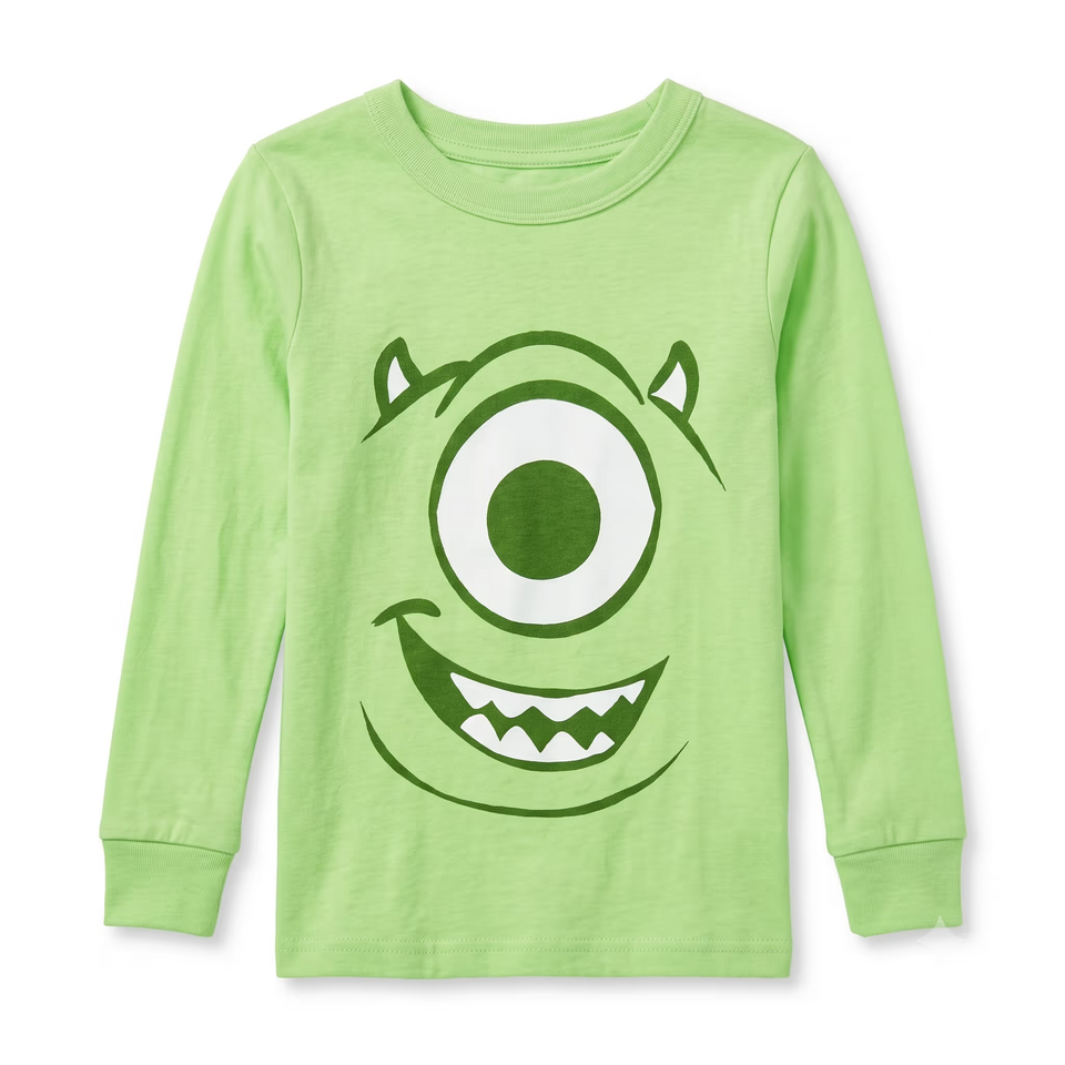Disney Boys Lime Green Monsters IncLong-Sleeve Blouse | Disney in Lebanon