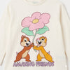Zara Girl's Cream Amazing Friends Graphic Crew Neck Long Sleeve Blouse|Zara in Lebanon