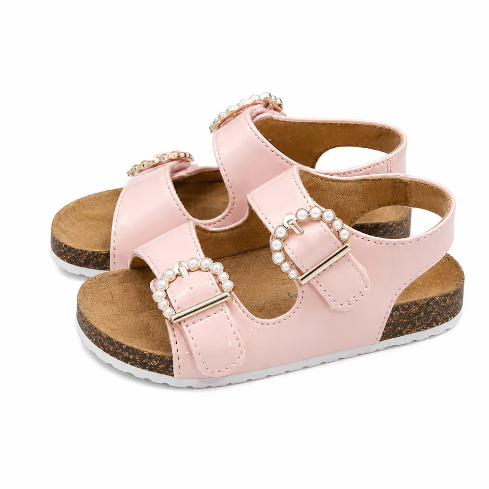 Cat & Jack Baby Girl's Pink Footbed Sandals | Cat & Jack In Lebanon