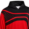 SD Men's Black & Red Star Graphic Track Hoodie | SD in Lebanon