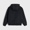 Sinsay Boy's Black Hooded Jacket With White Contrast Stitching