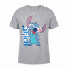 Disney Women's Heather Grey Stitch Short-Sleeve Graphic T-Shirt | Disney In Lebanon