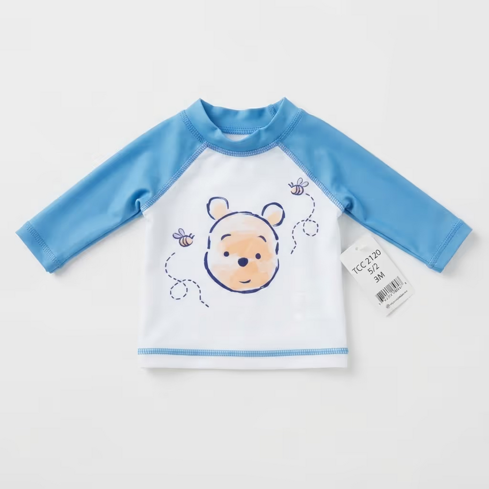 DisneyBaby Boy'sWhite/Blue Winnie The Pooh Swimsuit Top | Disney in Lebanon