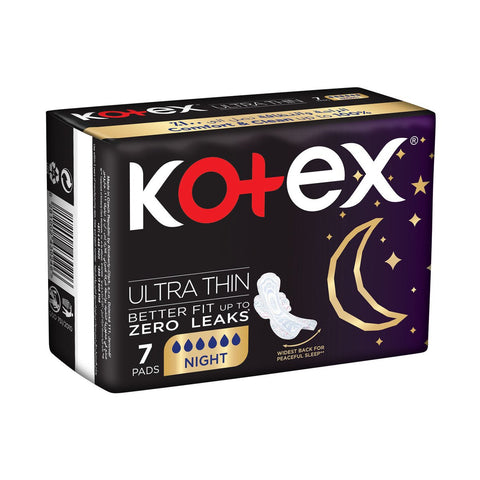 Kotex Night Ultra Thin 7 Pads | Kotex In Lebanon