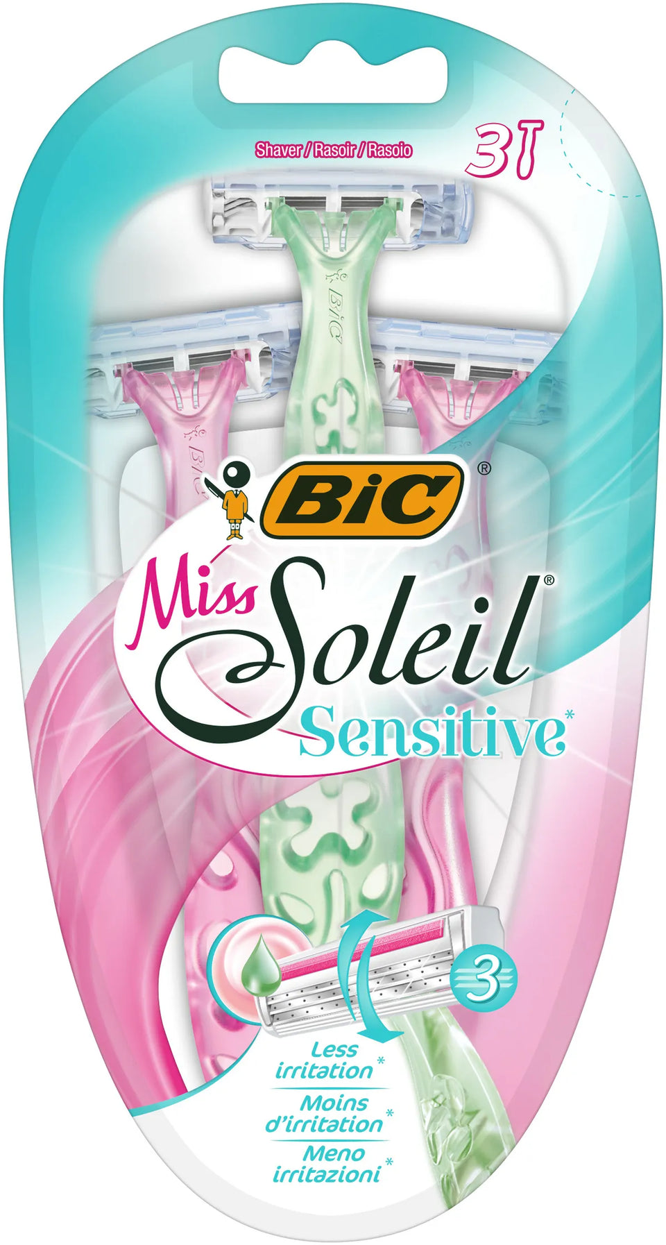 Bic Miss Soleil Sensitive For Women 3 Rasoirs | Bic In Lebanon