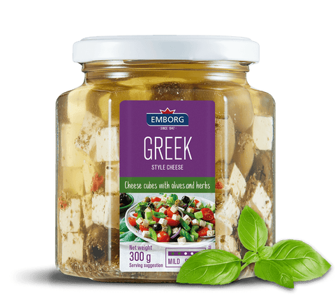 Emborg Greek Style Cheese with Olives & Herbs 300g | Emborg In Lebanon