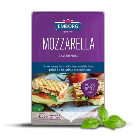 Emborg Natural Mozzarella Slices 150g | Emborg In Lebanon