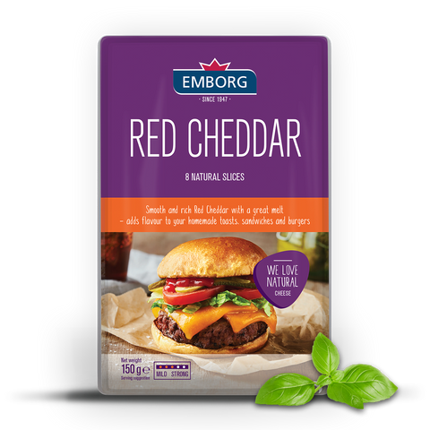 Emborg Natural Red Cheddar Slices 150g | Emborg In Lebanon