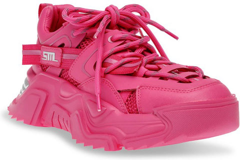 Steve Madden Women's Fuchsia Synthetic Kingdom Sneakers |Steve Madden In Lebanon