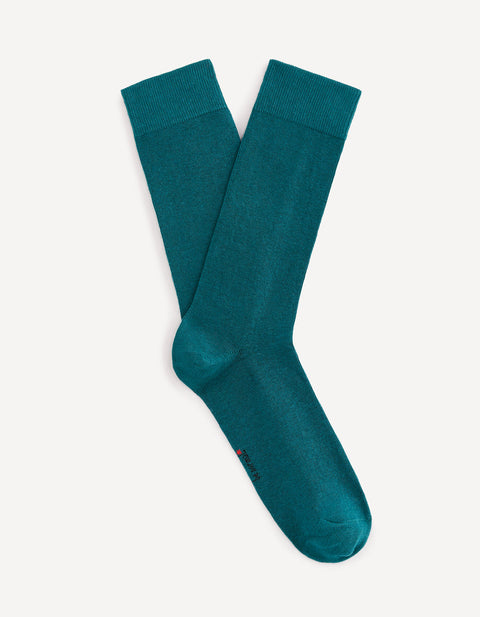 Celio Men's Petrol Milof Long Knitted Socks | Celio In Lebanon