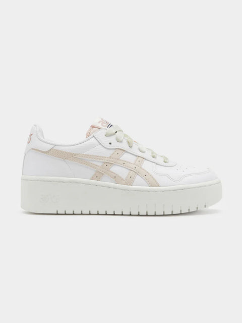 Asics Women's White & Beige Japan S Platform Sneakers|Asics In Lebanon