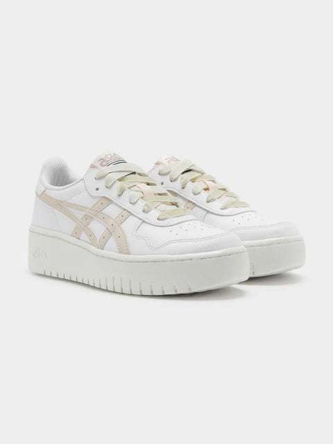 Asics Women's White & Beige Japan S Platform Sneakers|Asics In Lebanon