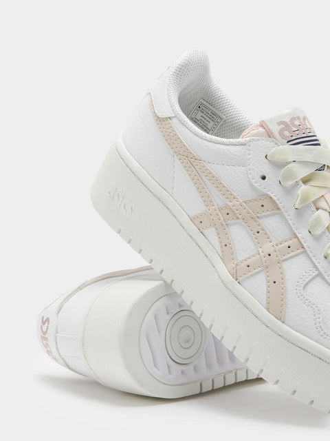 Asics Women's White & Beige Japan S Platform Sneakers|Asics In Lebanon