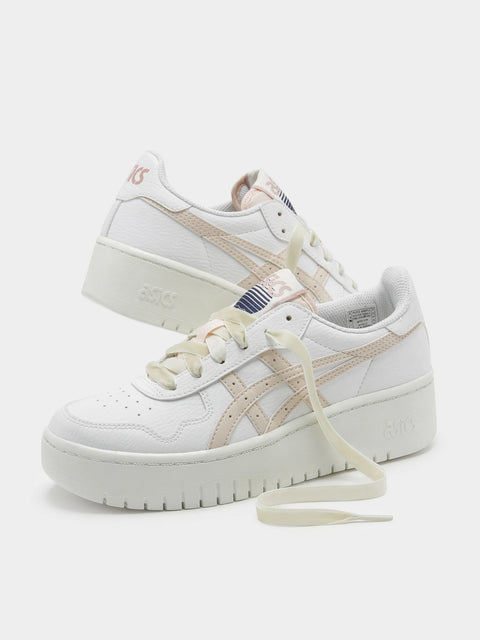 Asics Women's White & Beige Japan S Platform Sneakers|Asics In Lebanon