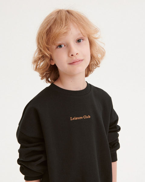 Reserved Boy's Black Crew Neck Sweatshirt | Reserved In Lebanon