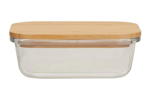 Culinario Glass Food Storage With Wooden Lid 370ml | Culinario In Lebanon
