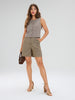 Sinsay Women's Short Brown-Beige  AYA