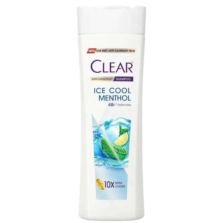 Clear Anti-Dandruff Ice Cool Menthol 10x Super Vitamin Shampoo 300ml | Clear In Lebanon