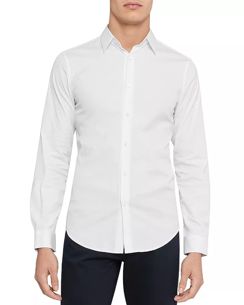 Bloomingdales Men's White Sylvain Button Down Long Sleeve Shirt | Bloomingdales In Lebanon