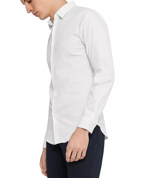 Bloomingdales Men's White Sylvain Button Down Long Sleeve Shirt | Bloomingdales In Lebanon