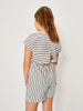 Sinsay Girl's White & Black Striped Overall | Sinsay In Lebanon