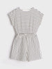 Sinsay Girl's White & Black Striped Overall | Sinsay In Lebanon
