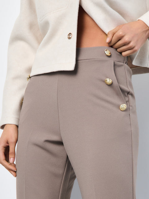Sinsay Women's Beige Elegant creased Pants | Sinsay in Lebanon